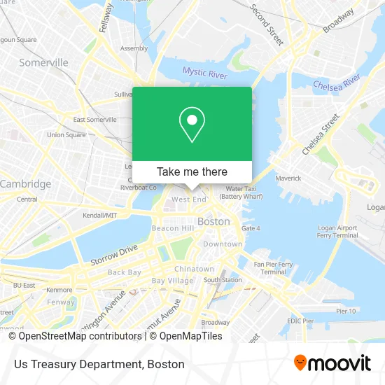 Us Treasury Department map