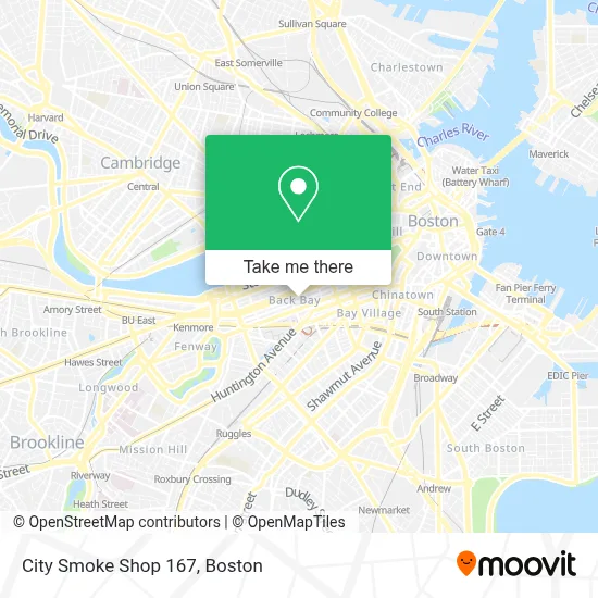City Smoke Shop 167 map