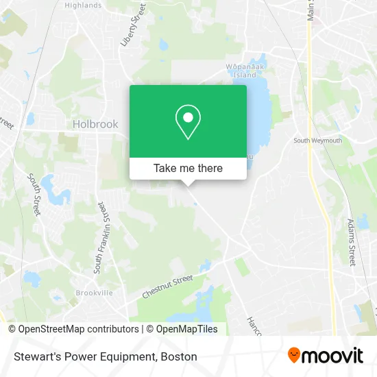 Stewart's Power Equipment map