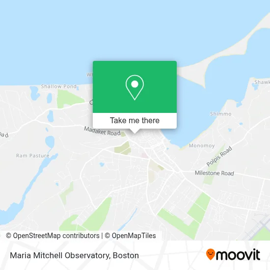 Maria Mitchell Observatory map