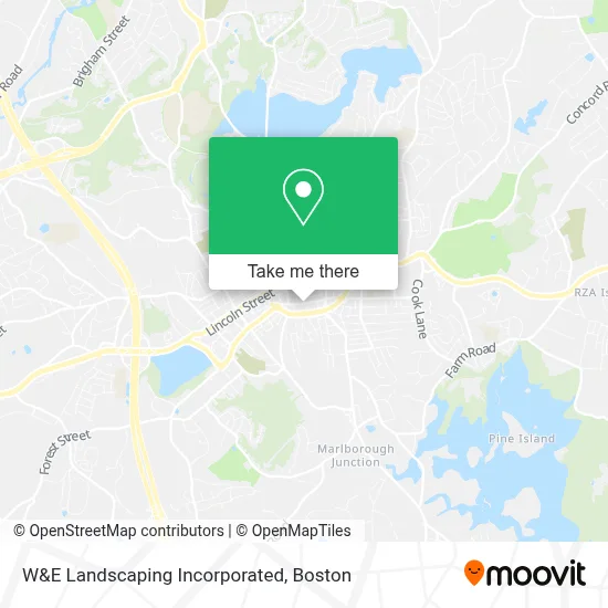 W&E Landscaping Incorporated map