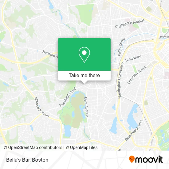 Bella's Bar map