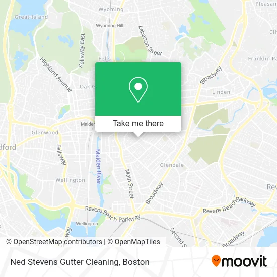 Ned Stevens Gutter Cleaning map