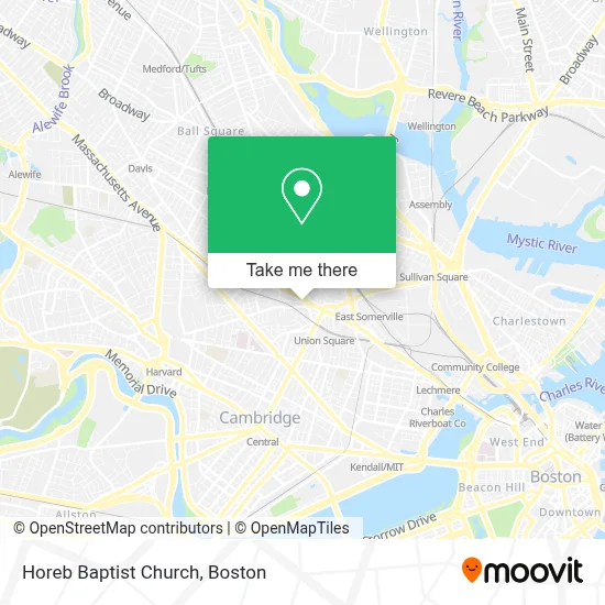 Horeb Baptist Church map