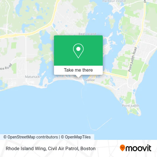 Rhode Island Wing, Civil Air Patrol map