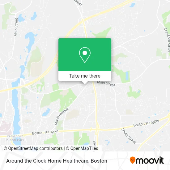Around the Clock Home Healthcare map