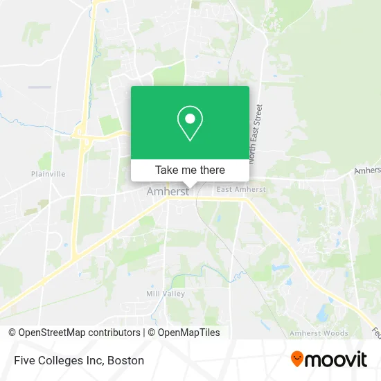 Five Colleges Inc map