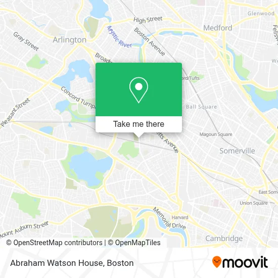 Abraham Watson House map