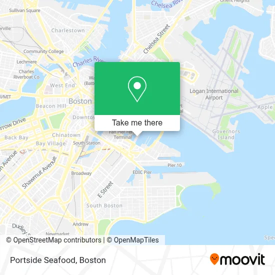 Portside Seafood map