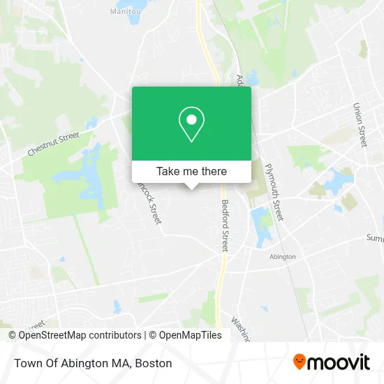 Town Of Abington MA map