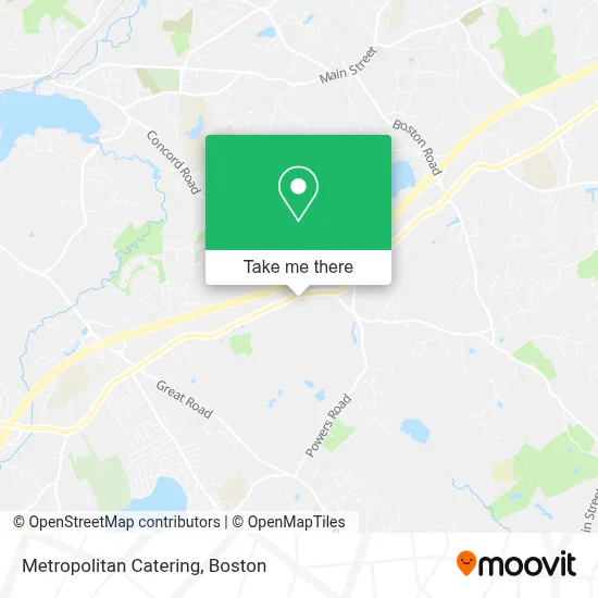 Metropolitan Catering map
