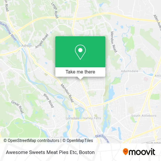 Awesome Sweets Meat Pies Etc map
