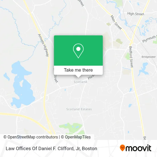 Law Offices Of Daniel F. Clifford, Jr map