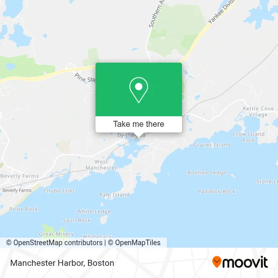 Manchester Harbor map