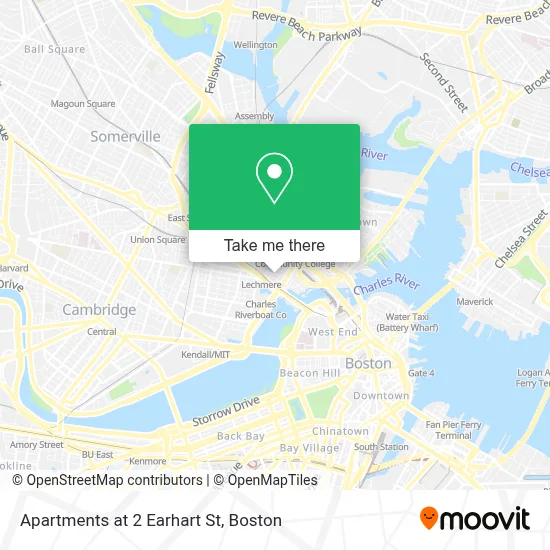 Apartments at 2 Earhart St map
