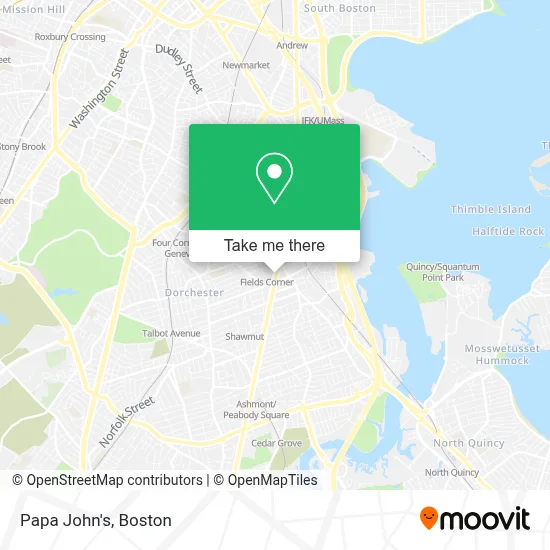 Papa John's map