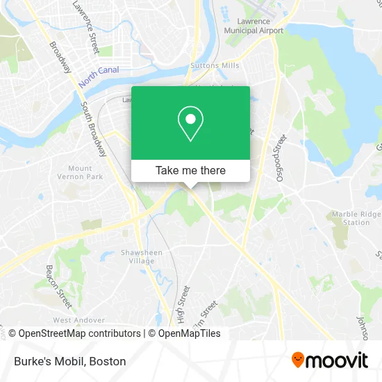 Burke's Mobil map