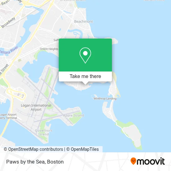 Paws by the Sea map