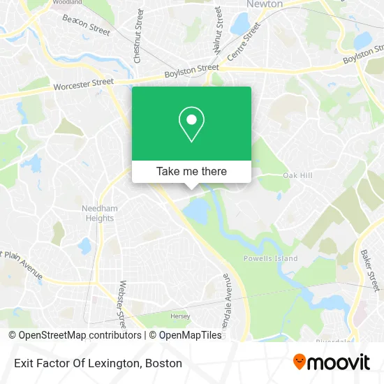 Exit Factor Of Lexington map