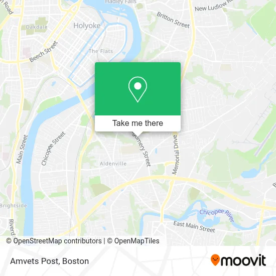 Amvets Post map