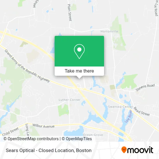 Sears Optical - Closed Location map
