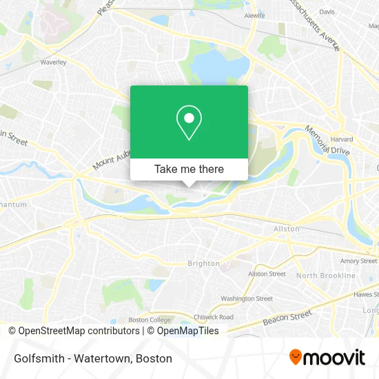 Golfsmith - Watertown map