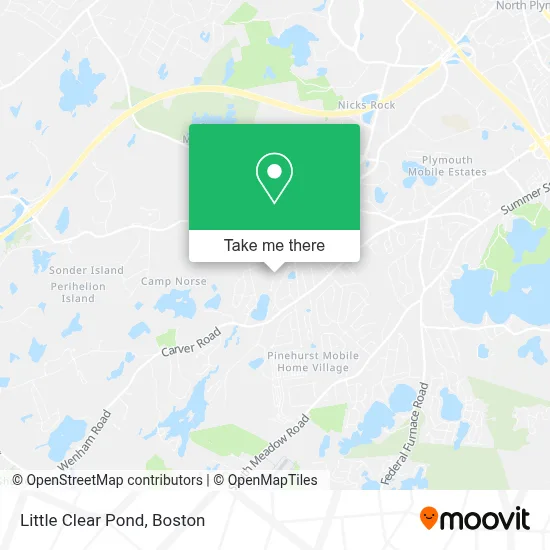Little Clear Pond map
