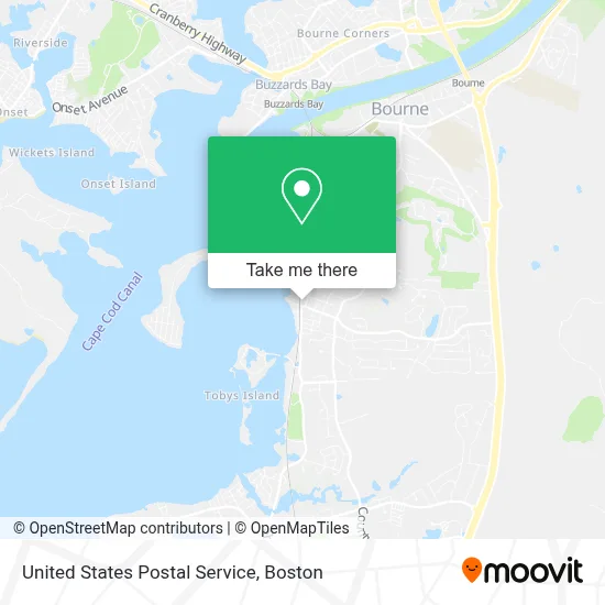United States Postal Service map