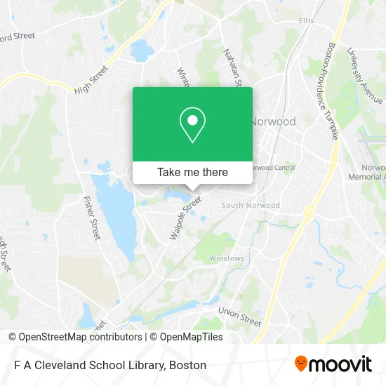 F A Cleveland School Library map