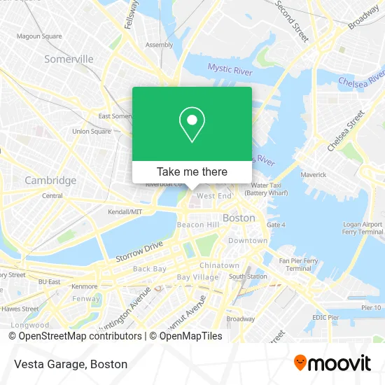 Vesta Garage map