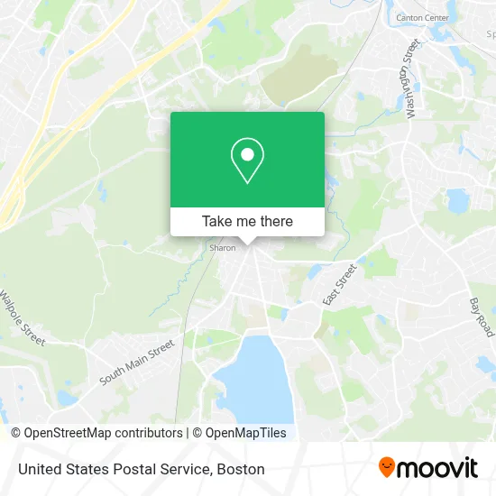United States Postal Service map
