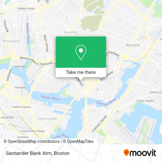 Santander Bank Atm map
