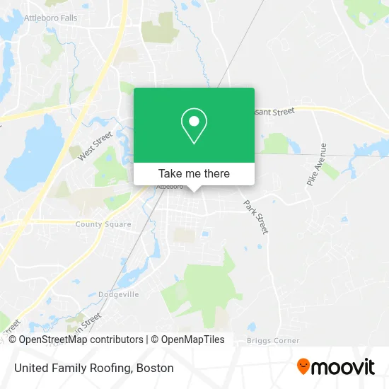 United Family Roofing map