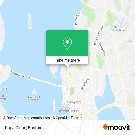 Papa Ginos map
