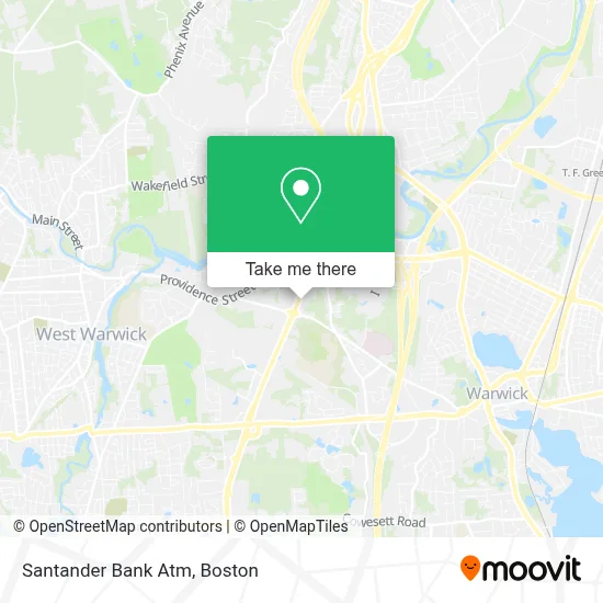 Santander Bank Atm map