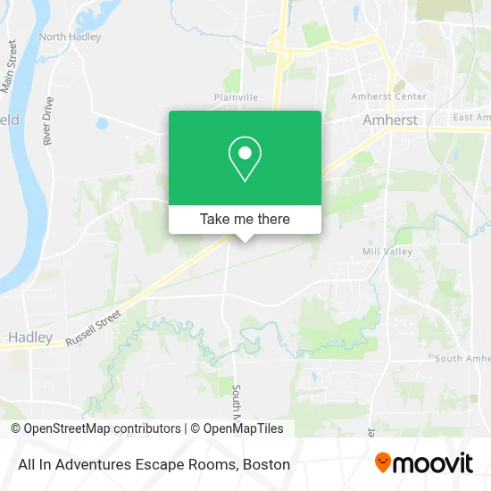 All In Adventures Escape Rooms map