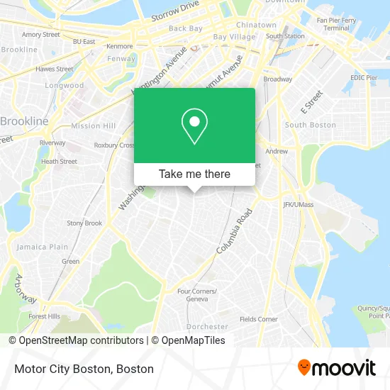 Motor City Boston map