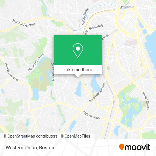Western Union map