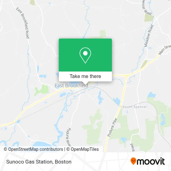 Sunoco Gas Station map