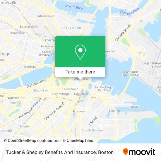 Tucker & Shepley Benefits And Insurance map