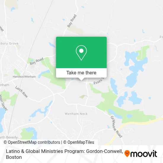 Latino & Global Ministries Program: Gordon-Conwell map