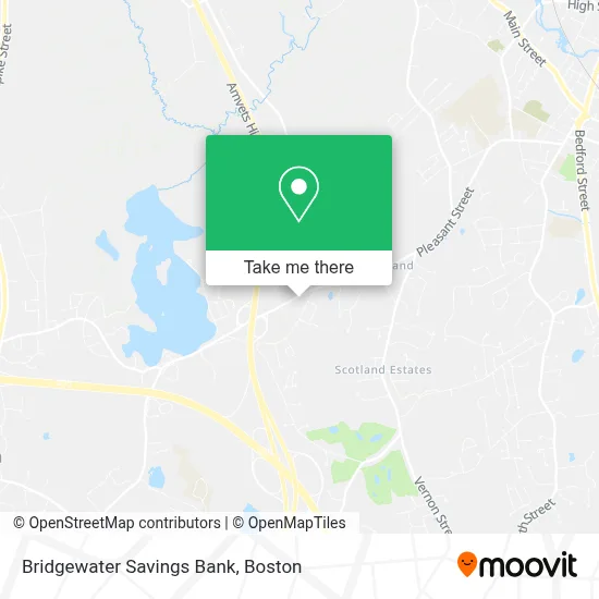 Bridgewater Savings Bank map
