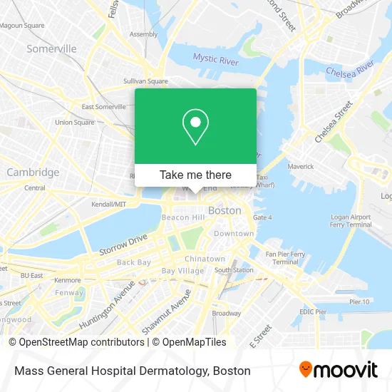Mass General Hospital Dermatology map