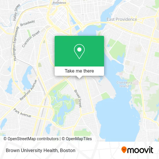 Brown University Health map