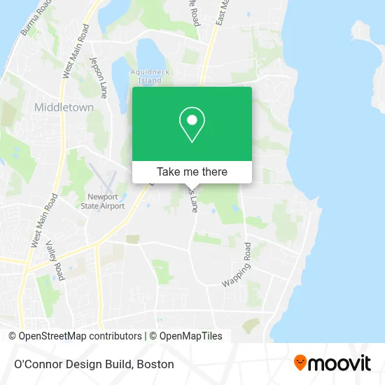 O'Connor Design Build map