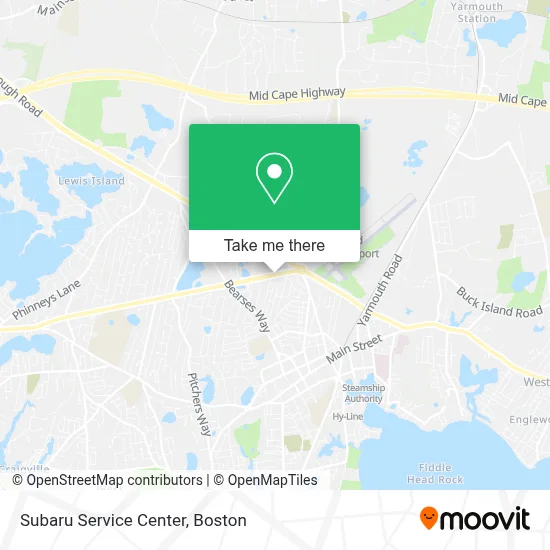 Subaru Service Center map