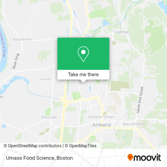 Umass Food Science map