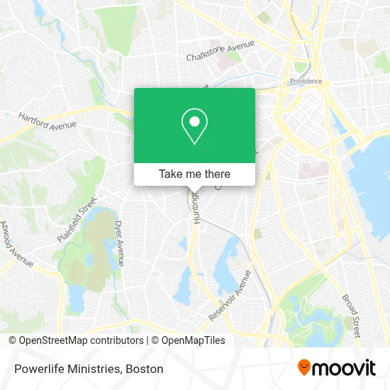 Powerlife Ministries map