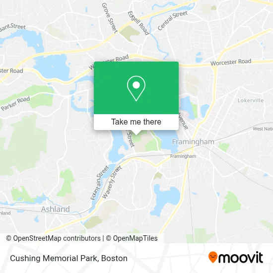 Cushing Memorial Park map