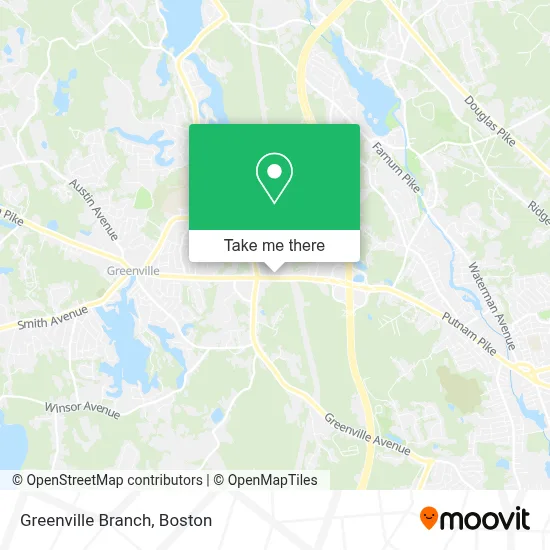 Greenville Branch map